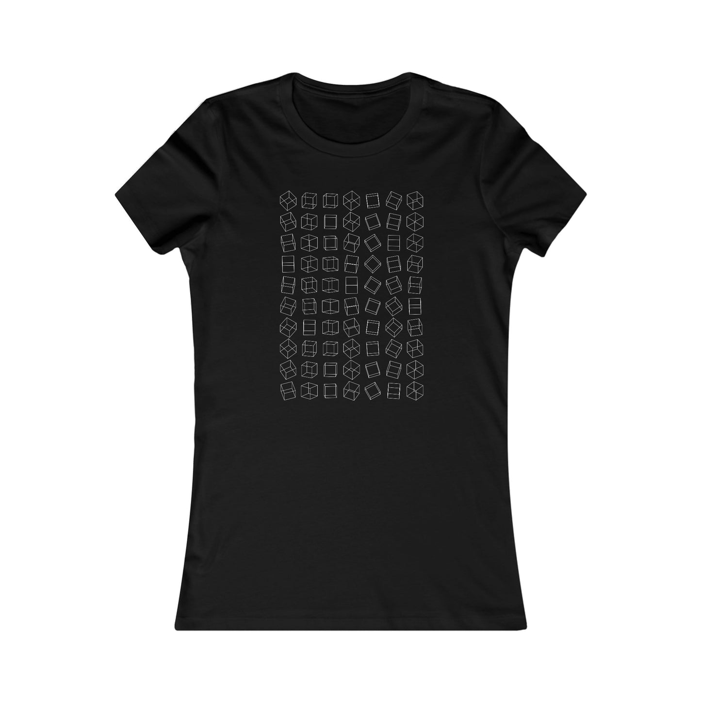 Comfy Parametric Women's T-shirt - Cube Pattern