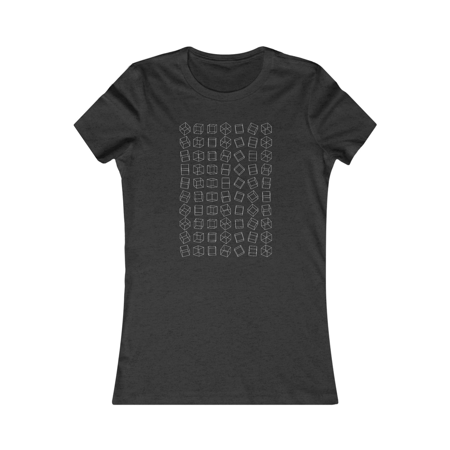 Comfy Parametric Women's T-shirt - Cube Pattern