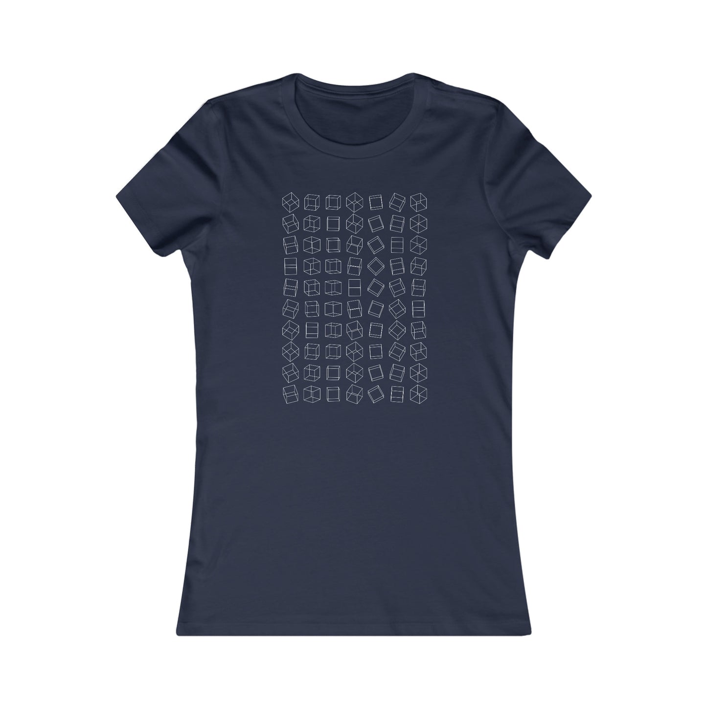 Comfy Parametric Women's T-shirt - Cube Pattern