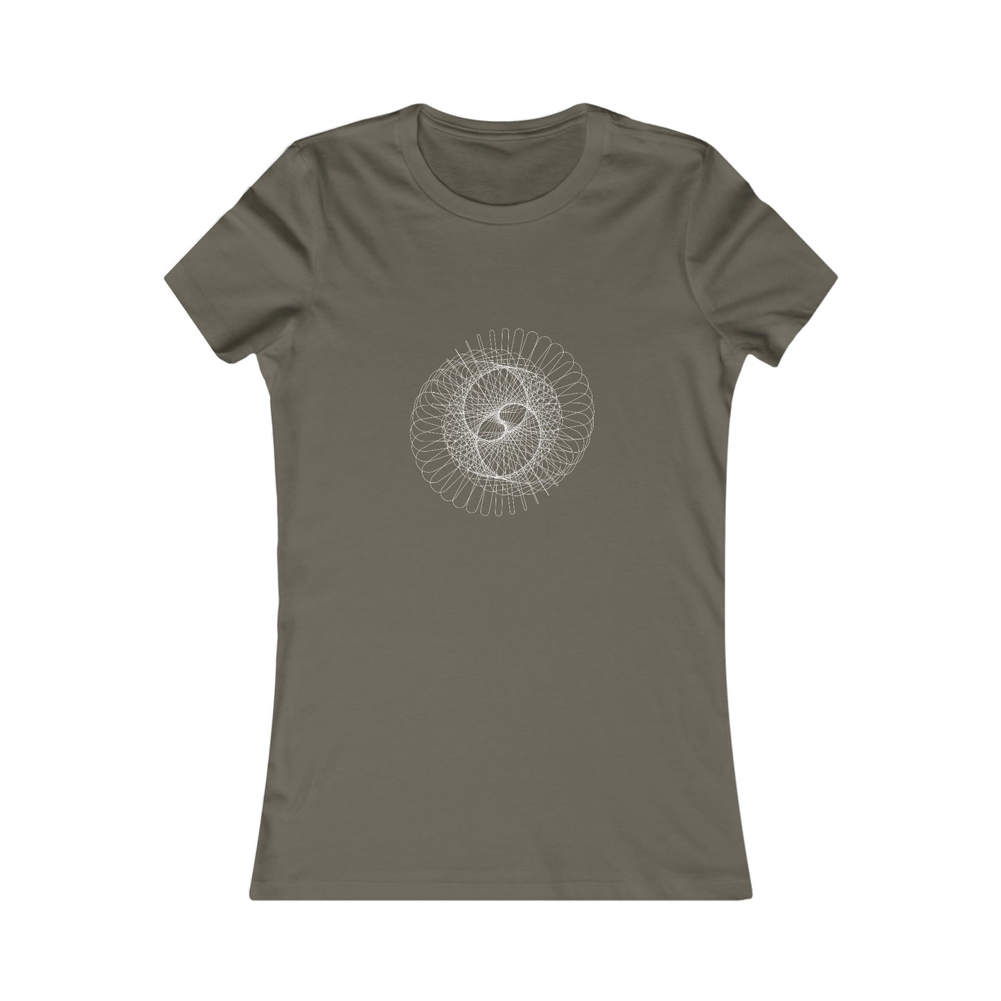 Comfy Parametric Women's T-shirt - Spiral Pattern B