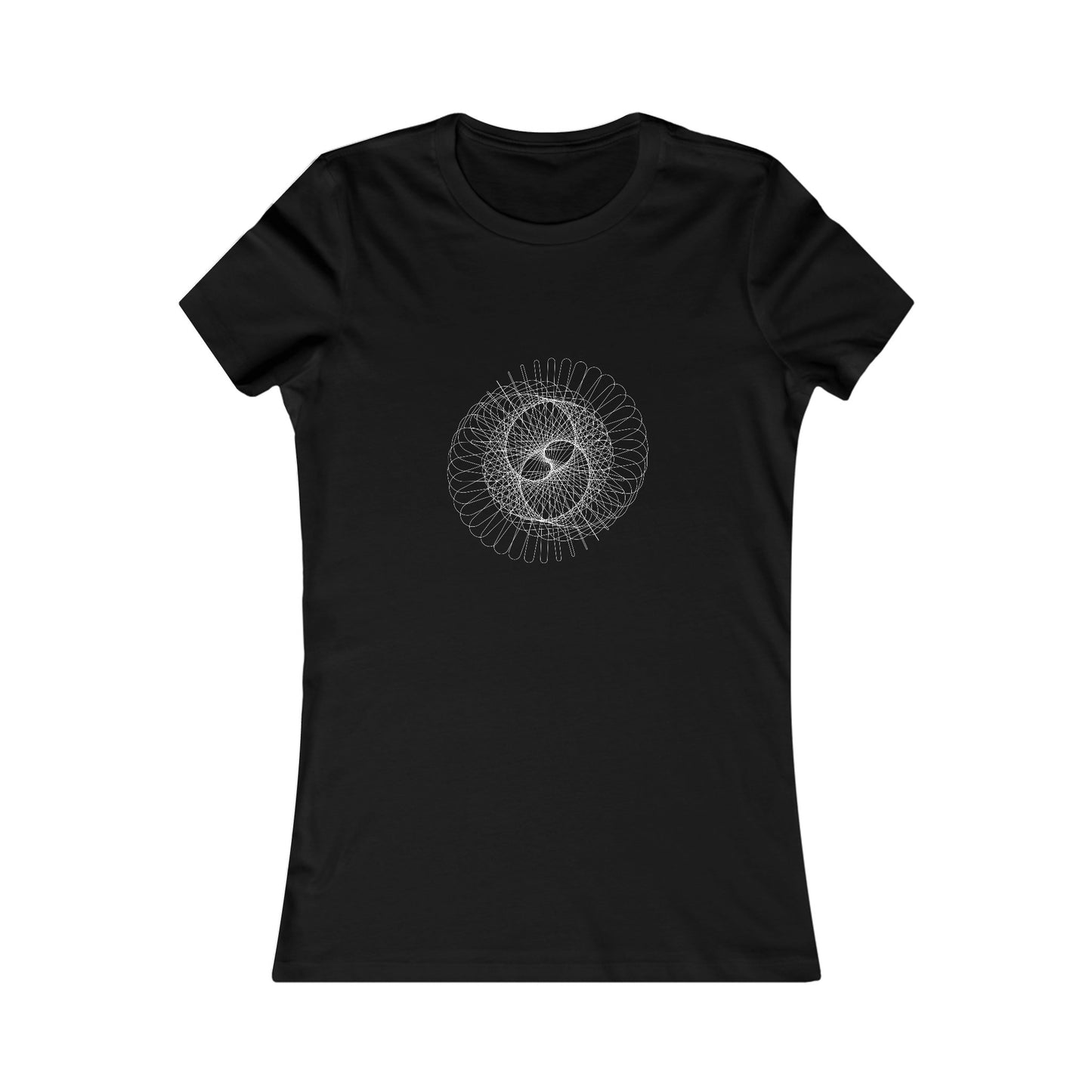 Comfy Parametric Women's T-shirt - Spiral Pattern B