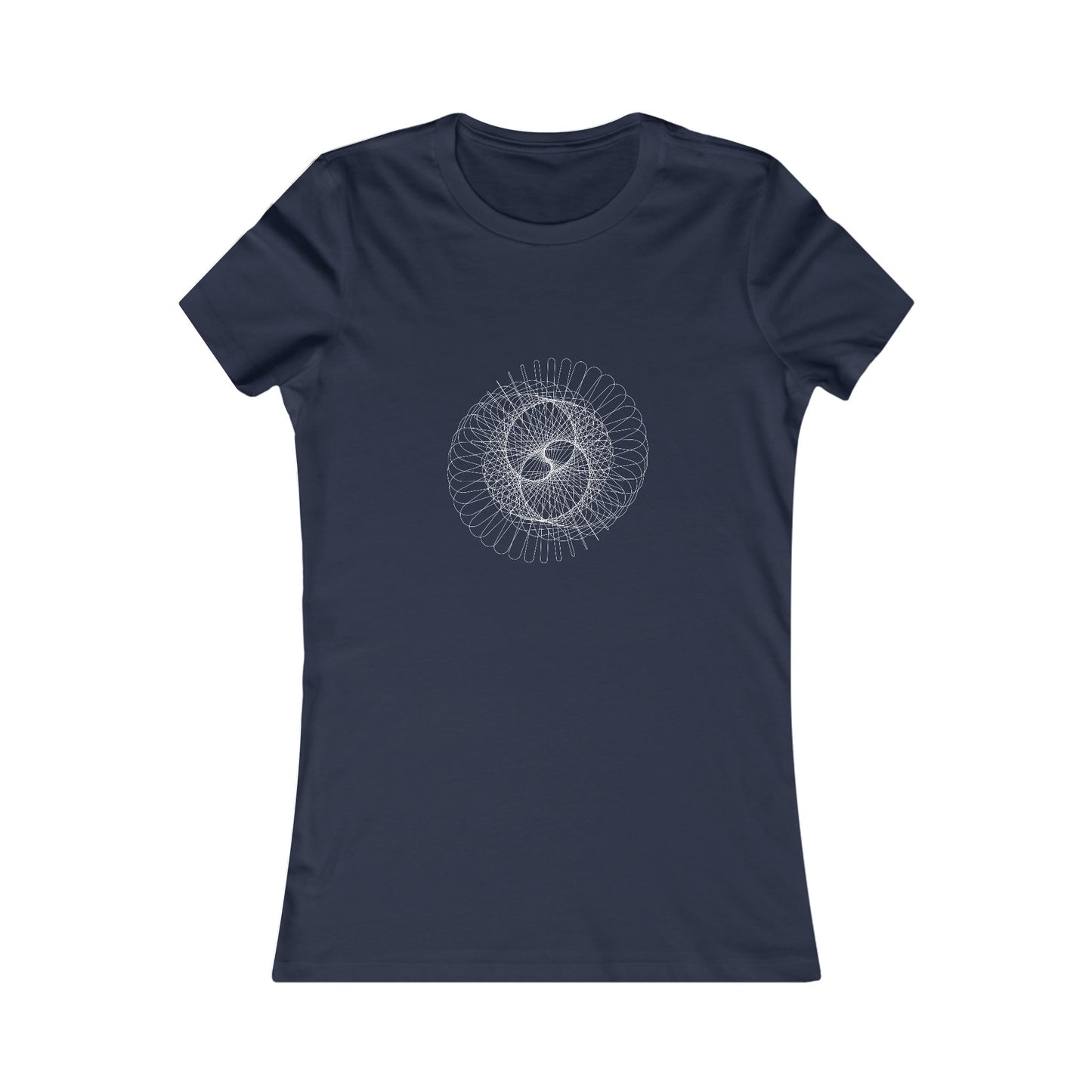 Comfy Parametric Women's T-shirt - Spiral Pattern B