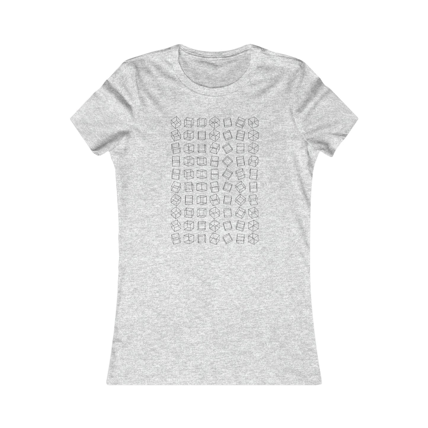 Comfy Parametric Women's T-shirt - Cube Pattern