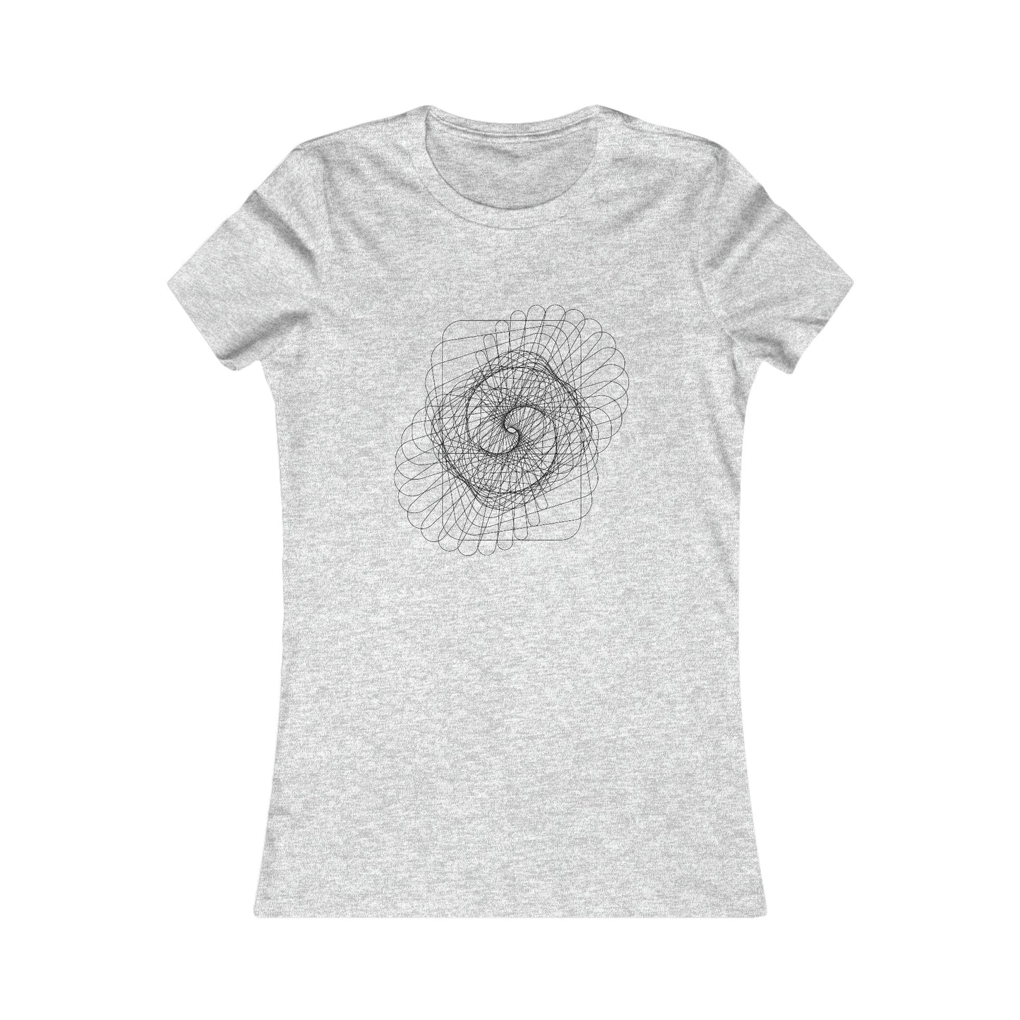 Comfy Parametric Women's T-shirt - Spiral Pattern A