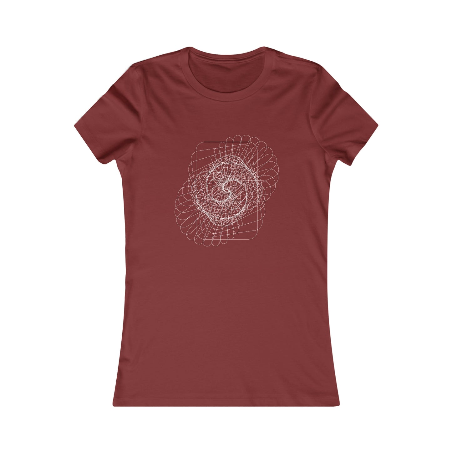 Comfy Parametric Women's T-shirt - Spiral Pattern A