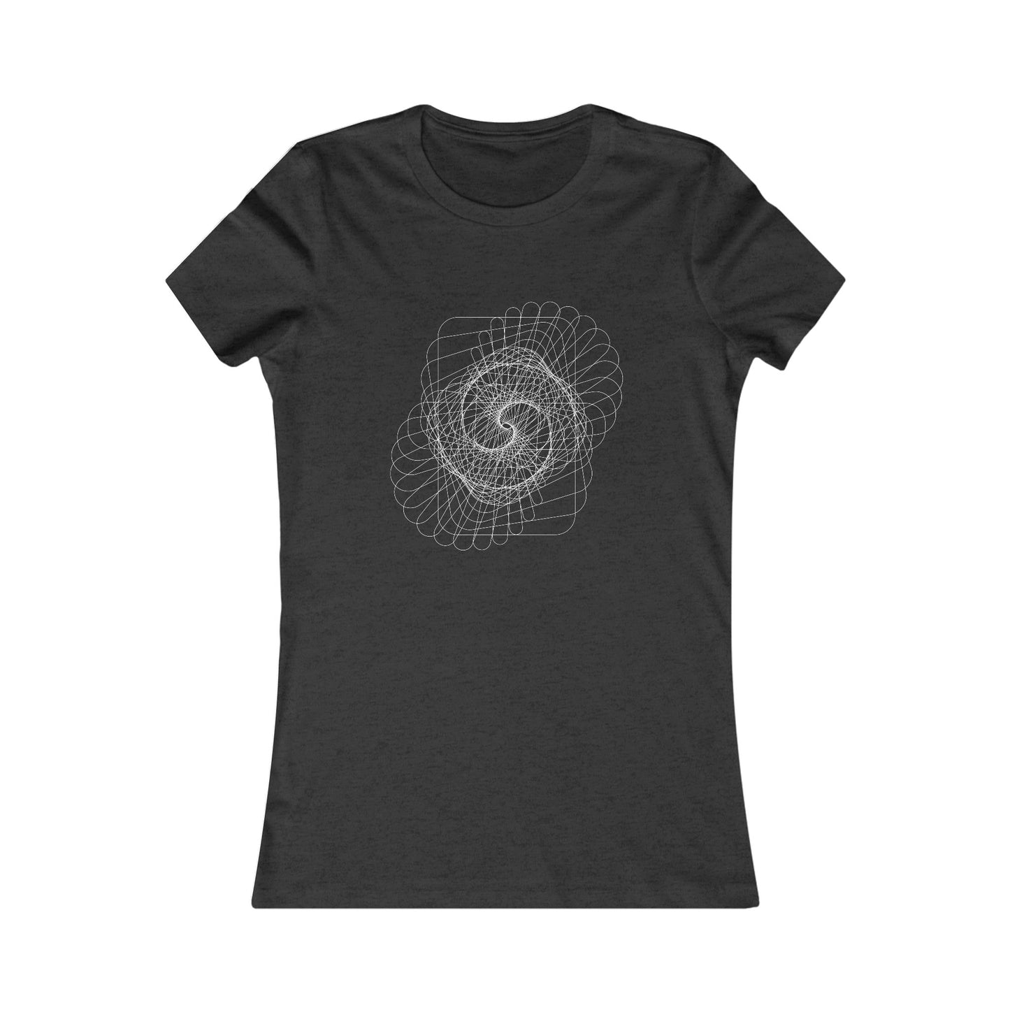 Comfy Parametric Women's T-shirt - Spiral Pattern A