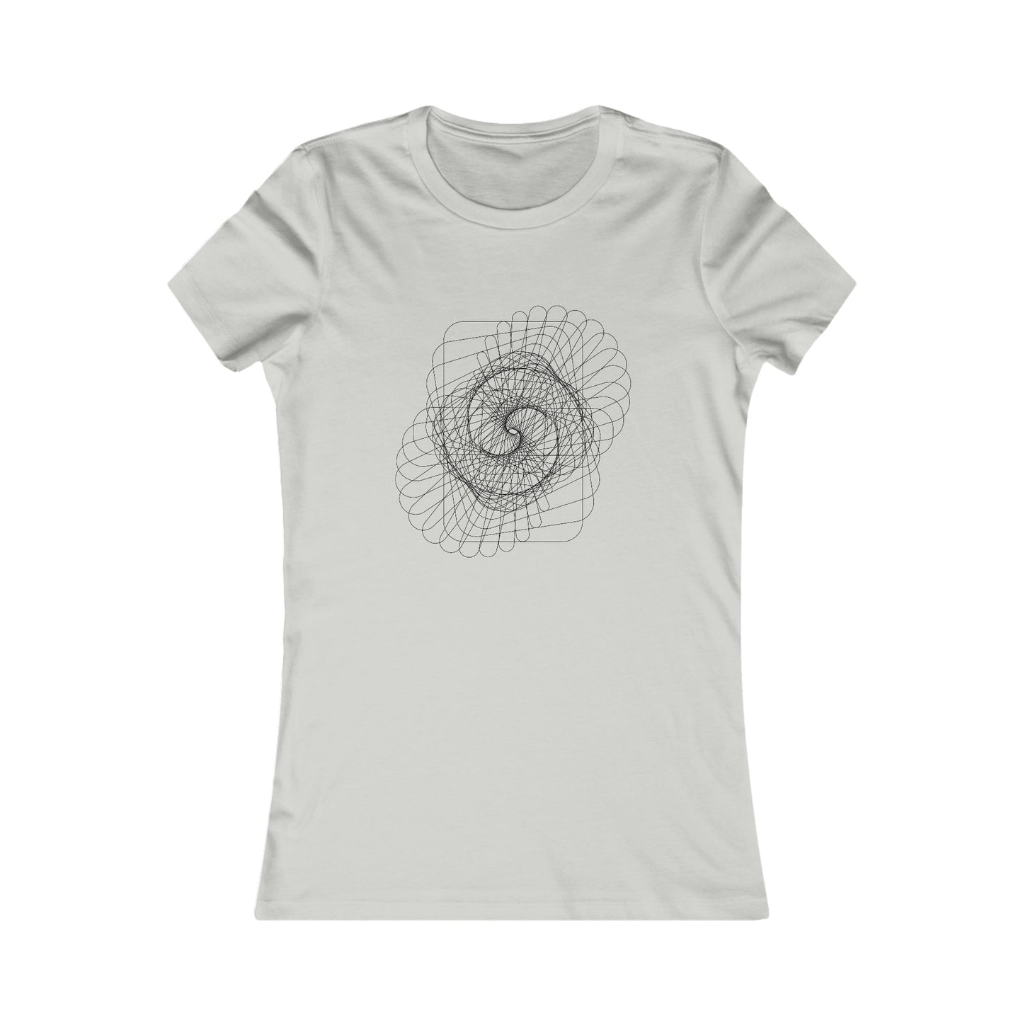 Comfy Parametric Women's T-shirt - Spiral Pattern A