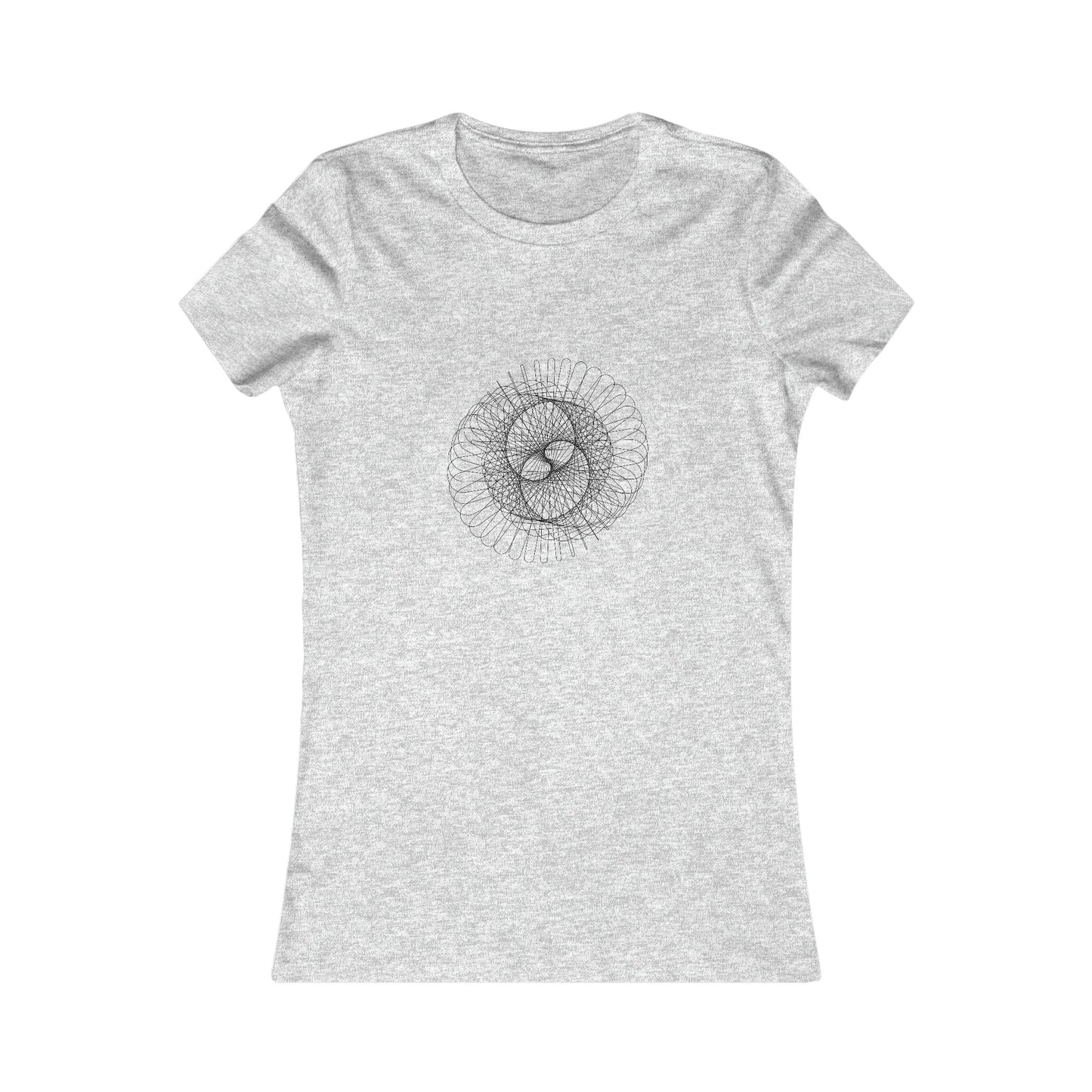 Comfy Parametric Women's T-shirt - Spiral Pattern B