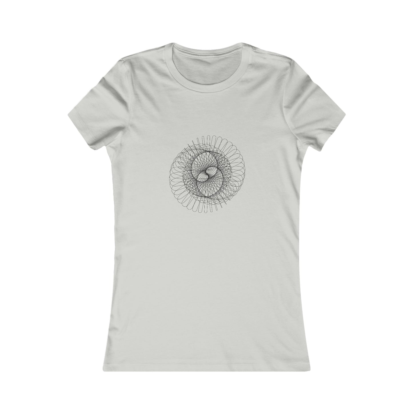 Comfy Parametric Women's T-shirt - Spiral Pattern B