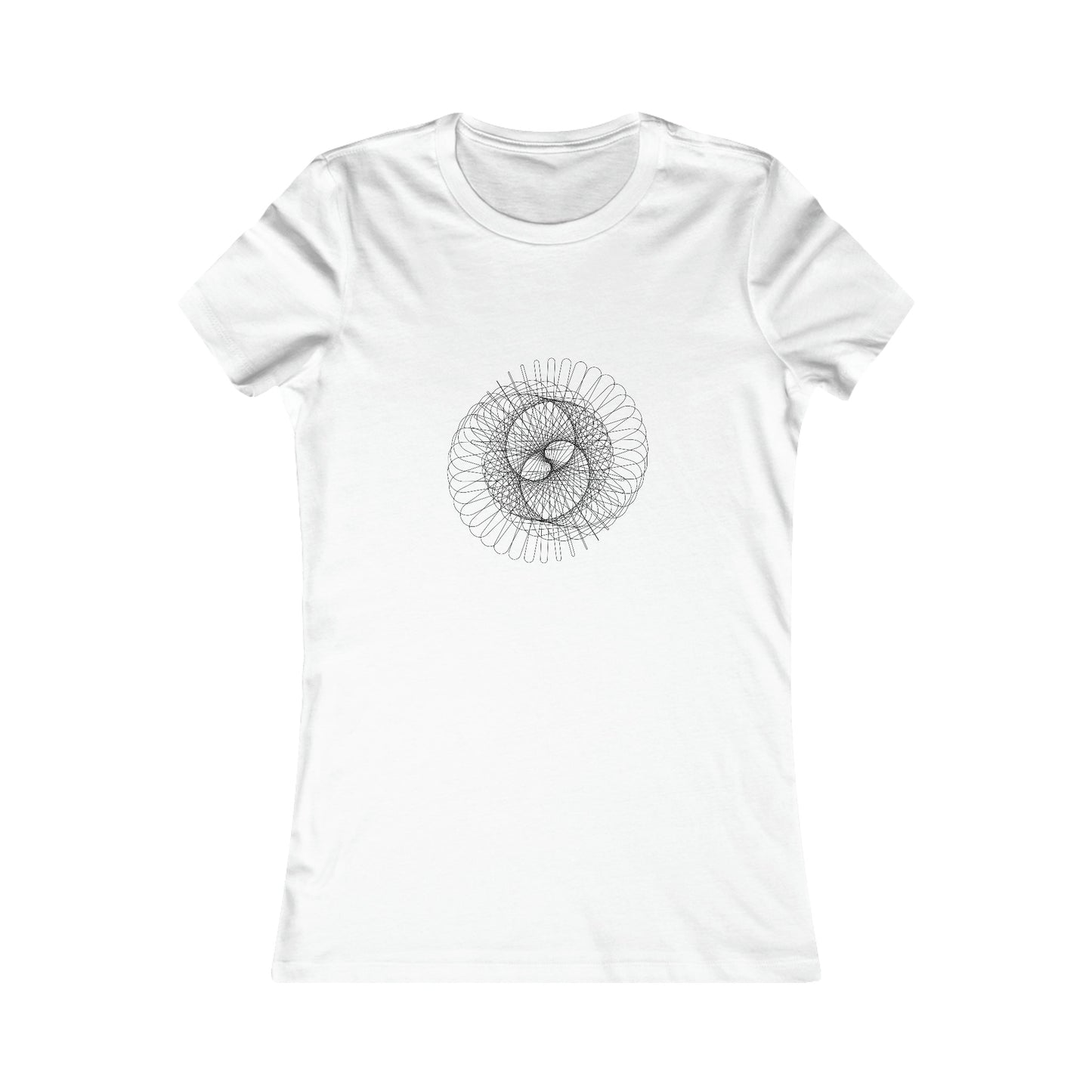 Comfy Parametric Women's T-shirt - Spiral Pattern B